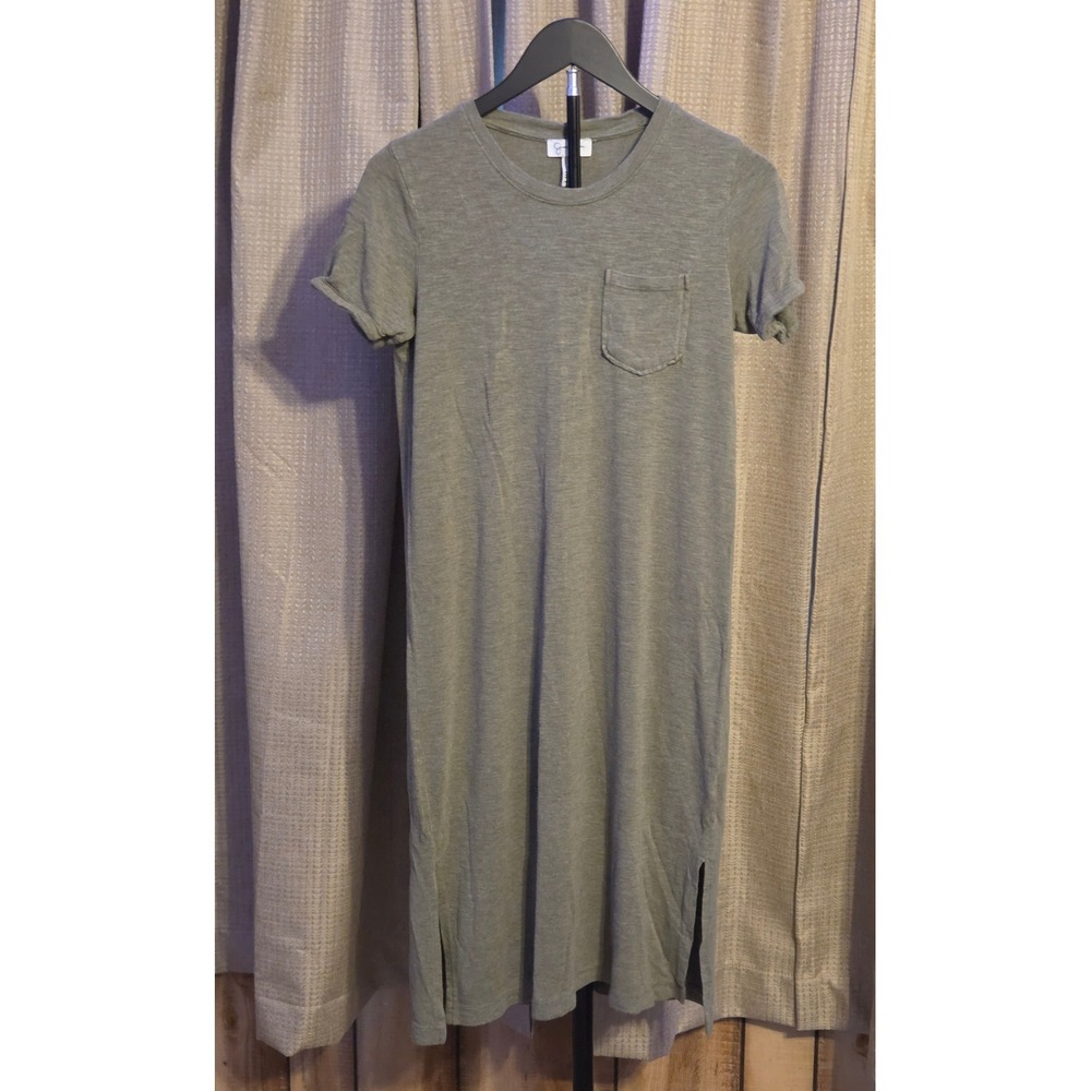 Jessica Simpson Short Sleeve T-Shirt Dress Women's Size Small Green